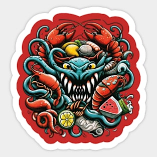 monster seafood Sticker